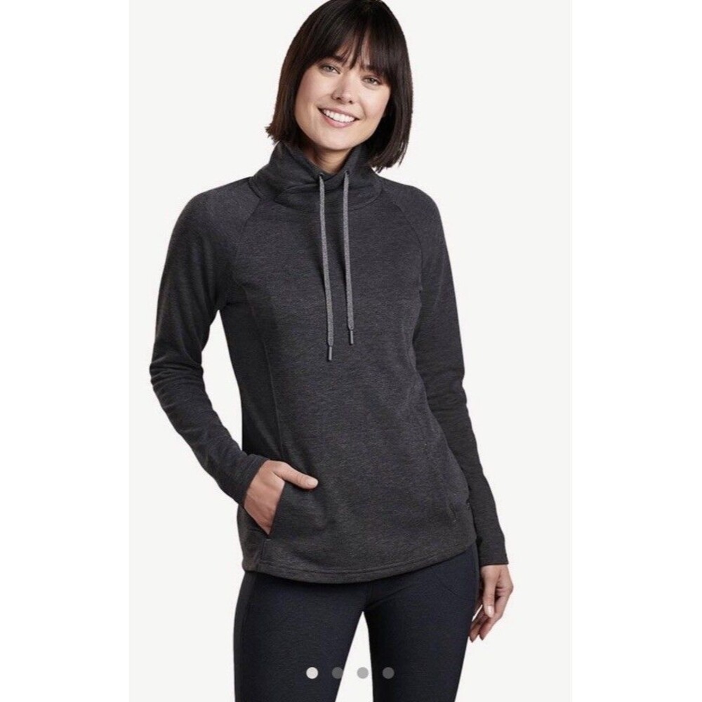 KUHL Women’s Large Freethinkr Sweatshirt  Fleece Lined Pullover Gray